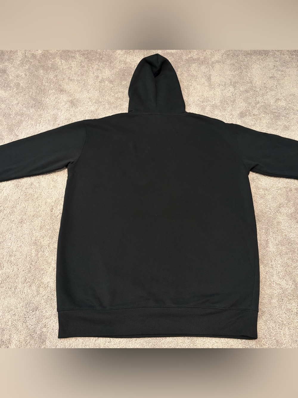 Fila Women’s Small Black Dress Hoodie Long Sleeve Kangaroo Pocket Drawstring View 2